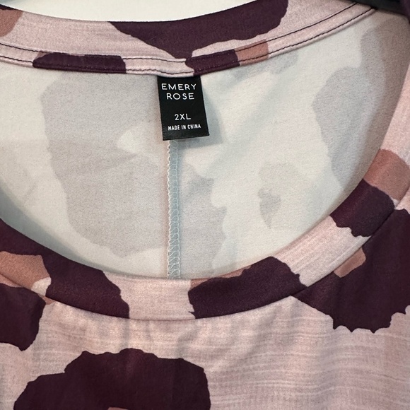 SHEIN Animal Print Tunic in Pink and Brown - Picture 2 of 3